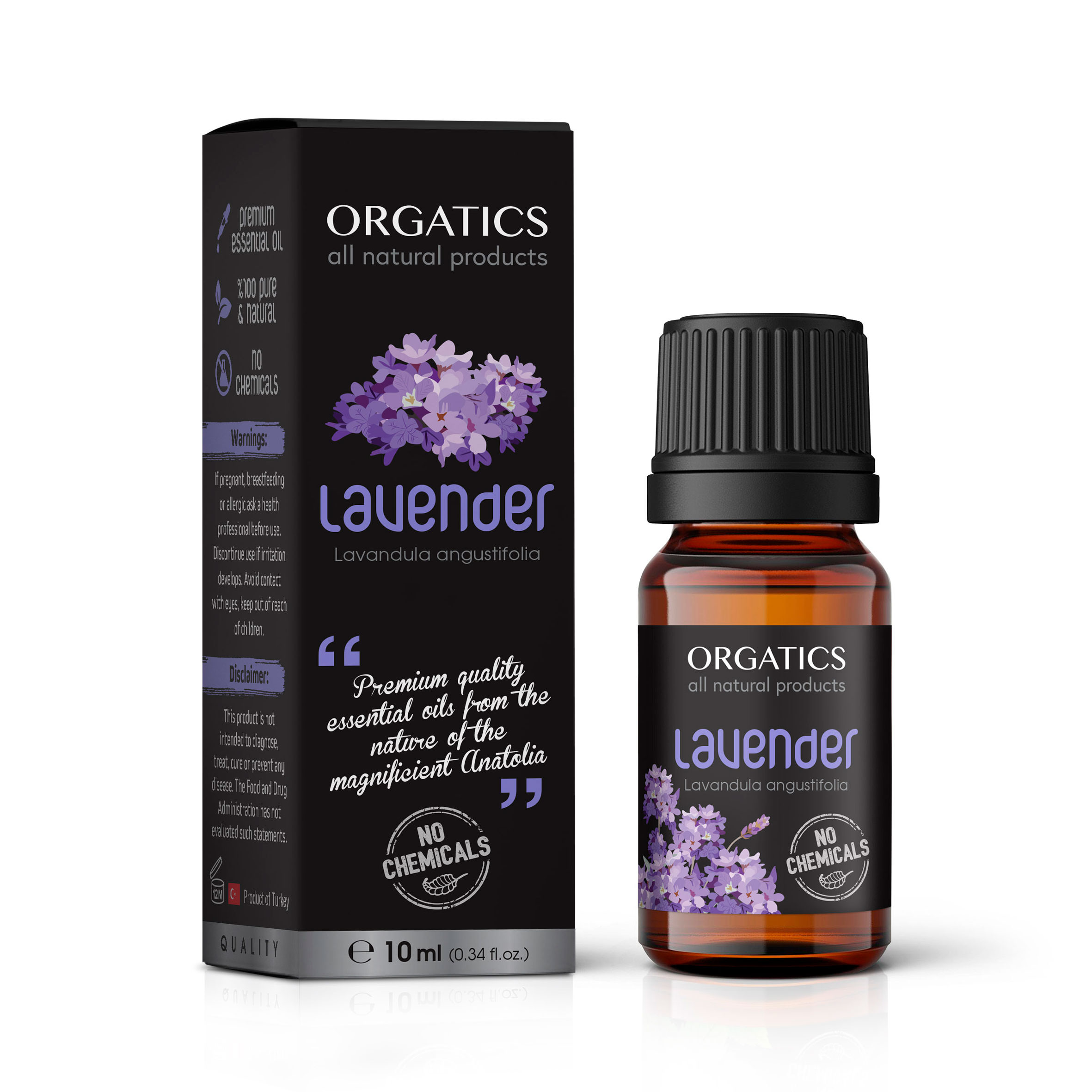 ORGATICS Lavender Oil Bottle with Box