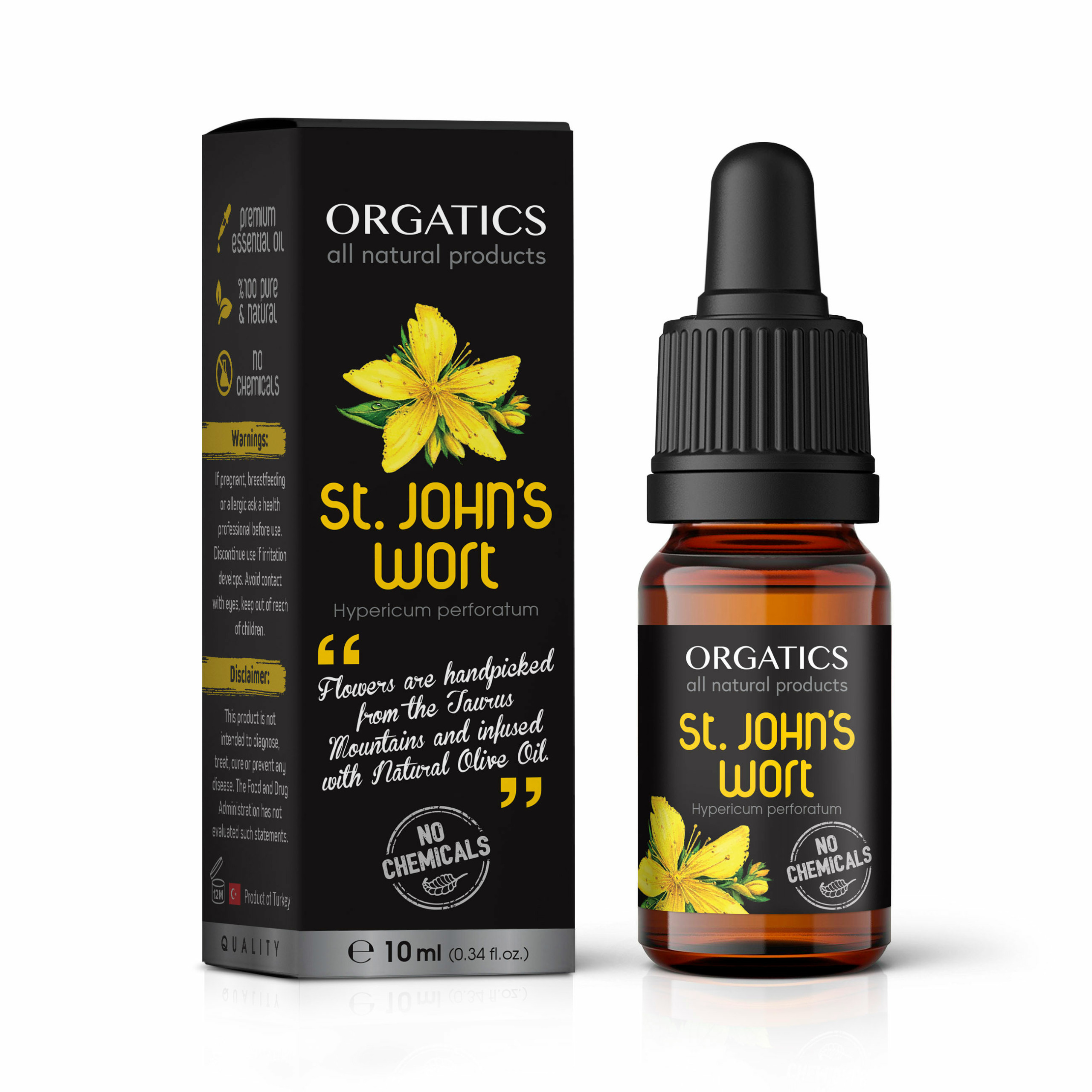 ORGATICS St. John's Wort Oil with Box - 10 ml