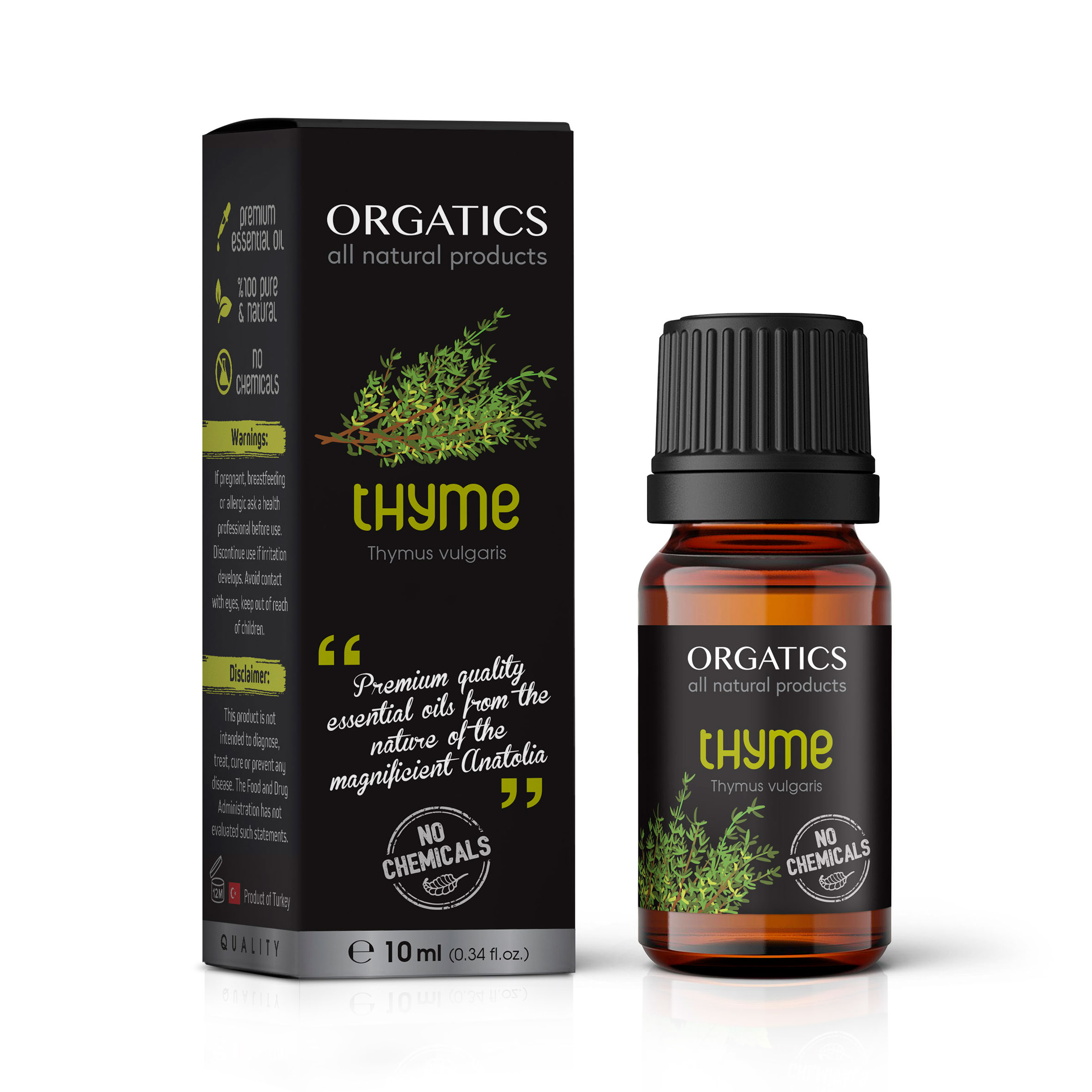 ORGATICS Thyme Orange Oil with Box